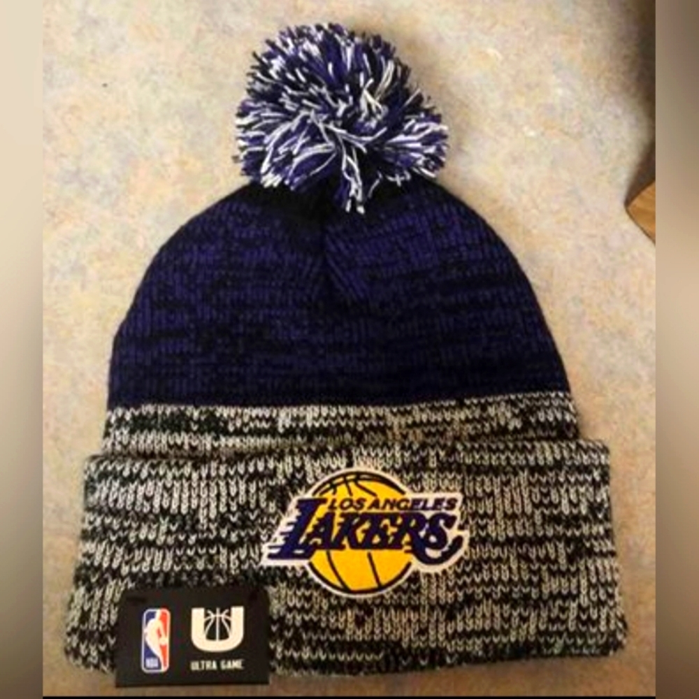 NBA Los Angeles LA Lakers Ultra Game Beanie Hat, New with Tags